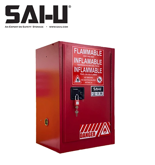 Laboratory Hospital furniture Red Fire Safety Cabinet Manual Door SC0012R