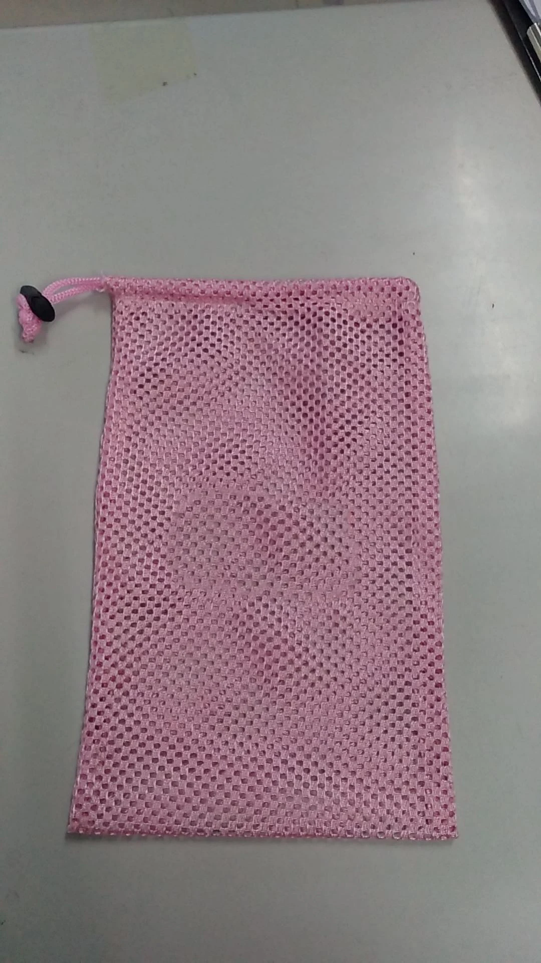 MKAS Customs Size and Logo printing black Mesh Bag