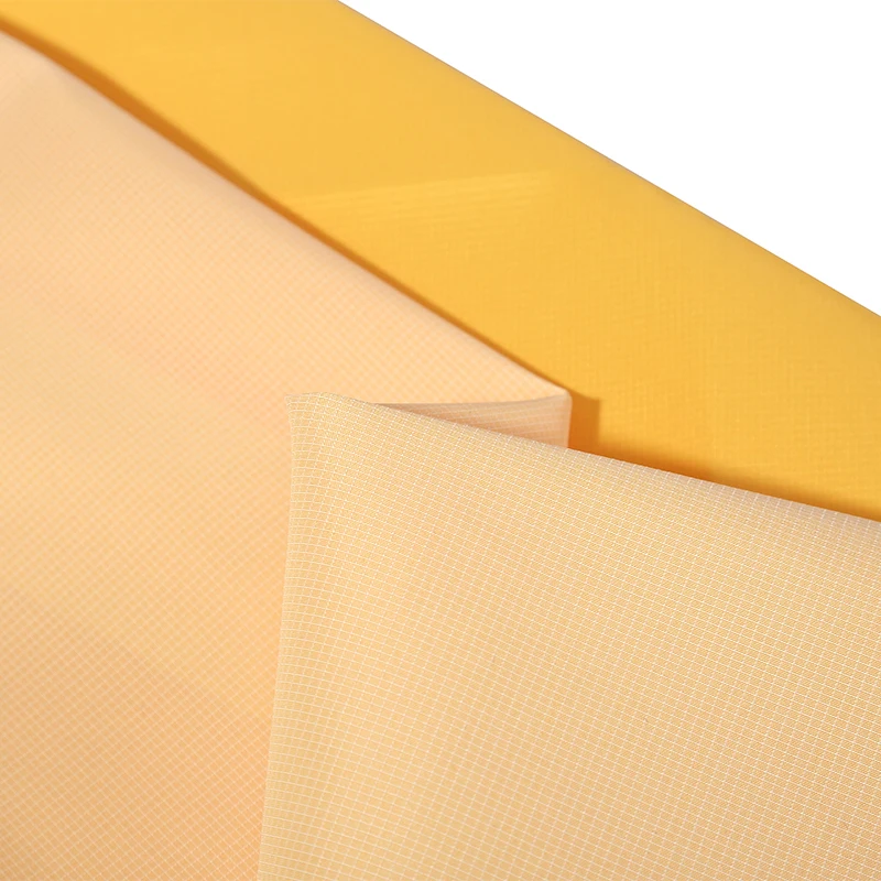 hot sale 100% polyester ribstop waterproof 0.2*0.15 peach skin ribstop pongee woven fabric