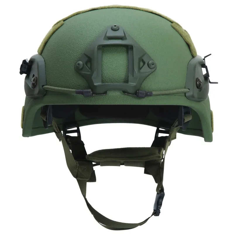 Green Head Protection Defense Equipment Tactical Security Gear Aramid Style 2000 Mich Helmet