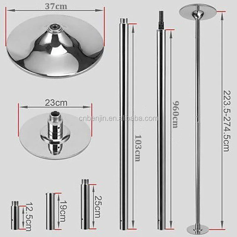 High Quality Adjustable Dance Pole 45 mm | Pole Dance Portable| Stripper Rod | Professional Steel Massive Version