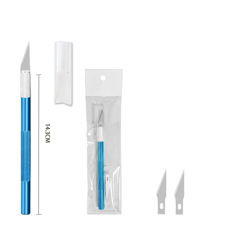 China Factory OEM Wholesale Aluminum Precision Hobby Knife DIY Art blade Carving Carbon Steel Craft Knife Sale Price