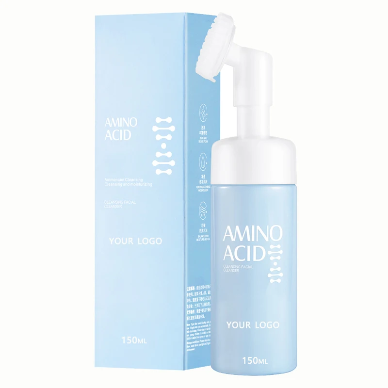 Private label Gentle Foaming Face Cleanser for all Skin Facial foam Amino Acid Foaming Face Wash
