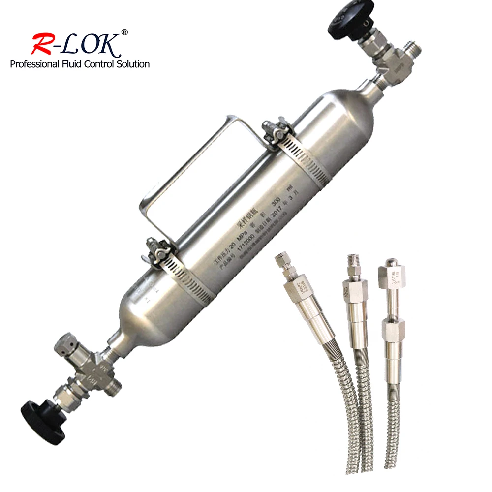 Laboratory Sampling System Single ended Double ended Gas Sample Cylinder Sampling Cylinder 50 Mlni hydraulic Oxygen Cylinder Gas