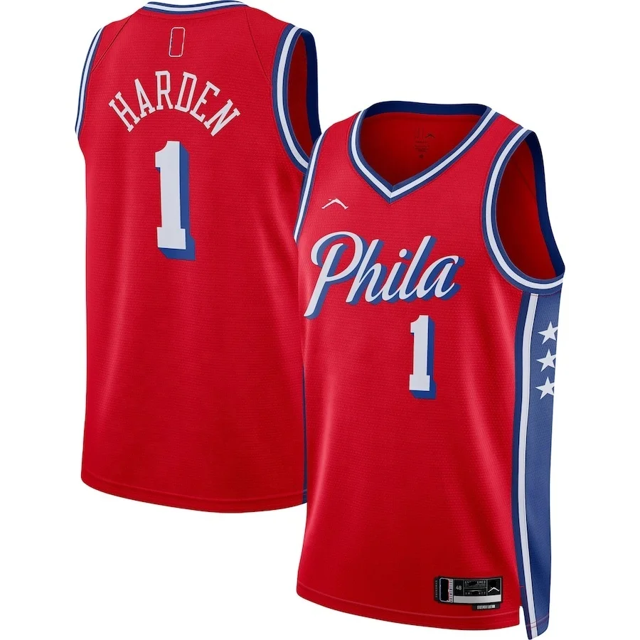 Joel Embiid #21Nbaing Philadelphia 76er Basketball Jersey Unisex Hot-Pressing Classics Uniform Quick Dry City Edition Youth Wear