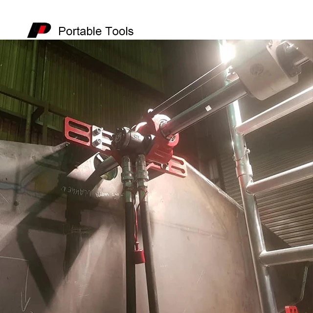 Portable Line boring and bore welding machine for repairing dozer frame bores