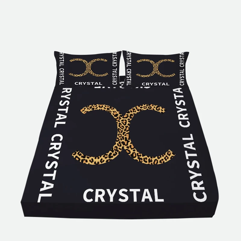 Wholesale Luxury Fitted 3D Print King Size Bed Cover Bedsheet Home Clothes Sheet Sets Dropship