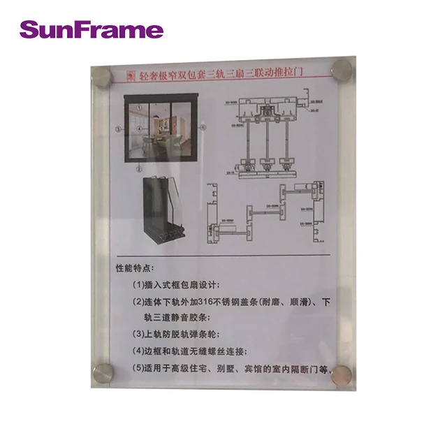 Double Glazed Low E Glass Exterior Patio Aluminum Australia up Down Sliding Doors