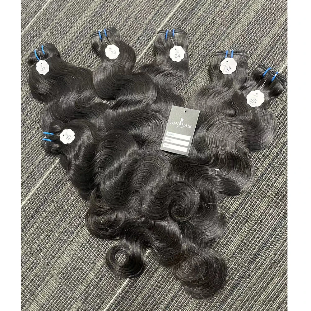 Фабрика AMLHAIR, натуральные бразильские пряди из норки, 12 а