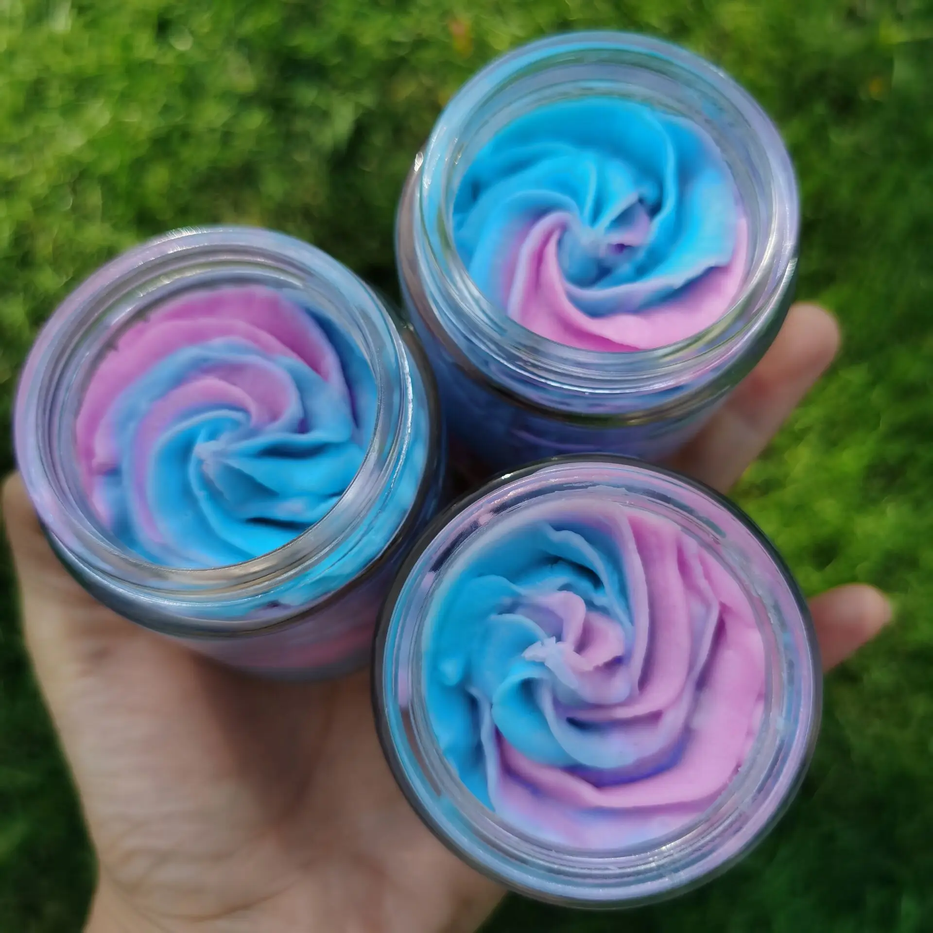 Custom Private Label Wholesale Mini Vegan Deep Moisturizing Organic Raw Shea Whipped Rainbow Body Butter