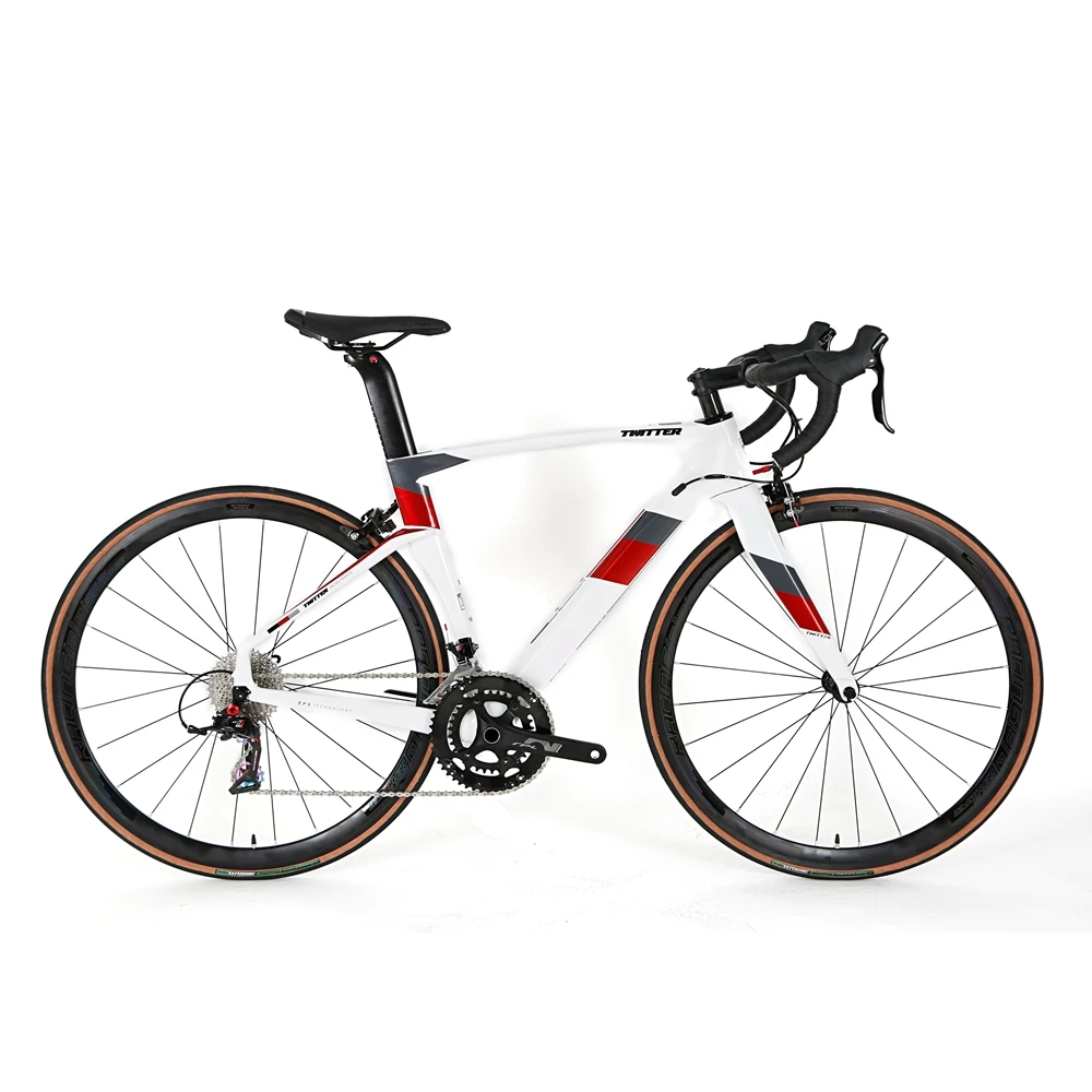 TWITTER CYCLONEpro 51cm quick release complete carbon fiber 22 speed bicycle road bike 700c