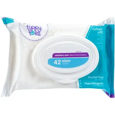 Soothing Skin Extra Large Wipes Eco-friendly Plant Sourced Fibers Flushable Wet Wipes