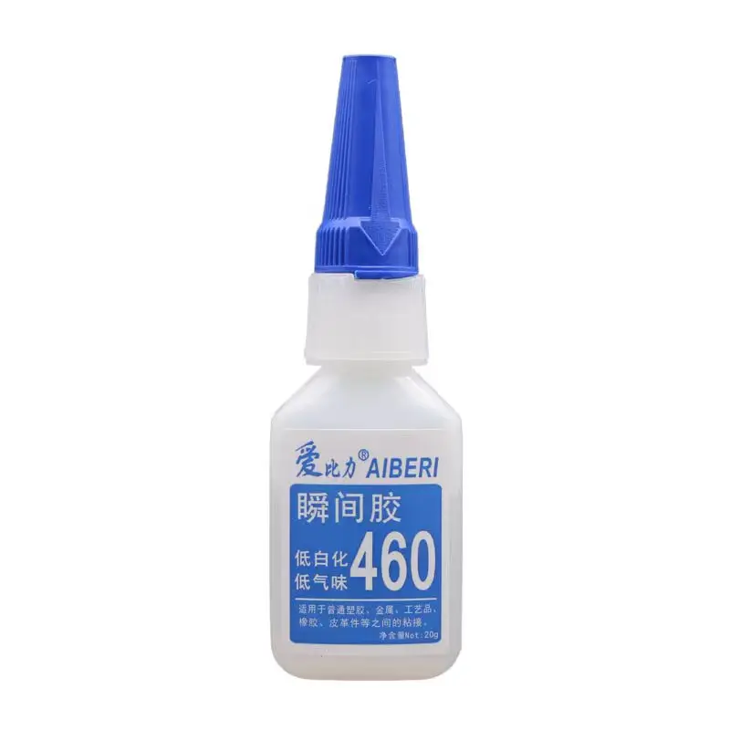 Low Odor 460 Liquid Glue Low Whitening Adhesive for Bonding ABS PC Plastic Metal Leather Wood Etc Instant Adhesives