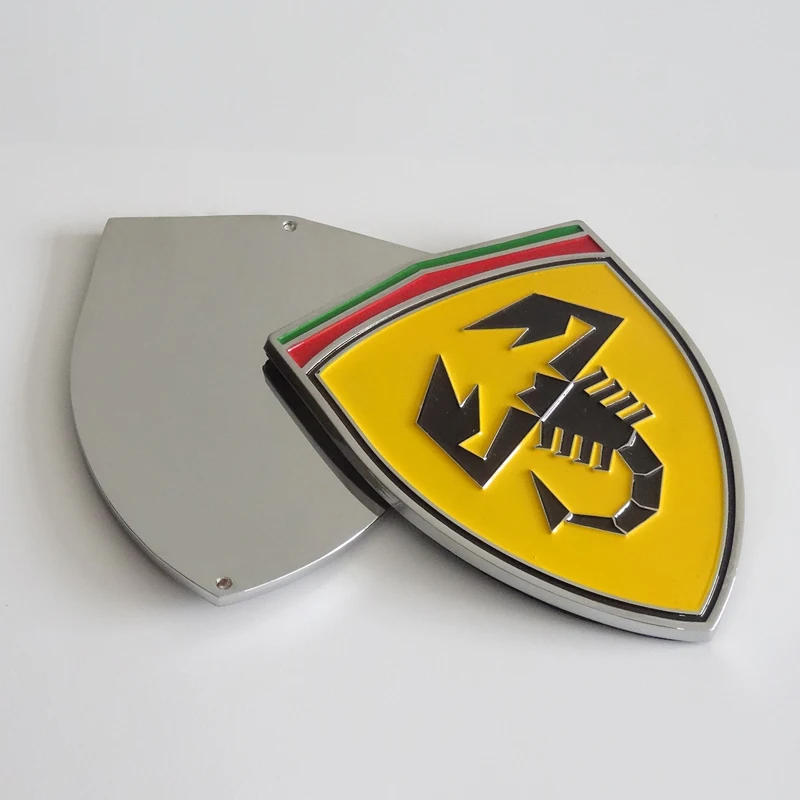 Promotion Custom Cheap Fashion Metal Logo Labels Car Zinc Alloy badge Scorpion Pattern Metal Label