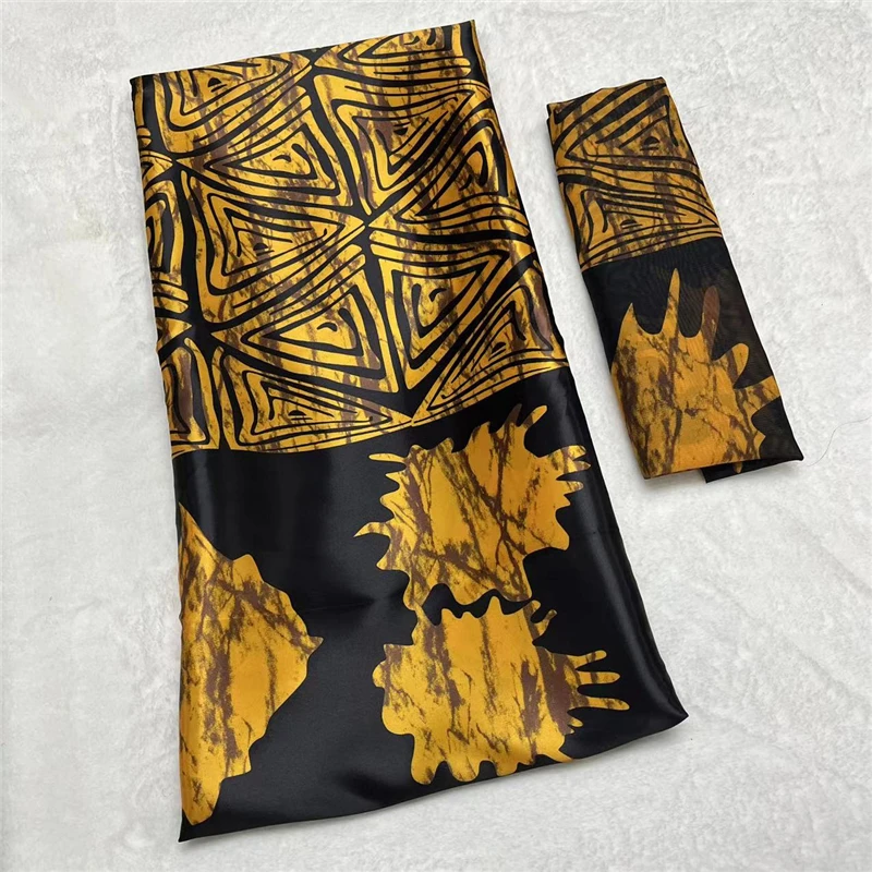 New arrival 4yards matchh 2 yards Lace chiffon fabric Traditional clothing fabric smooth material