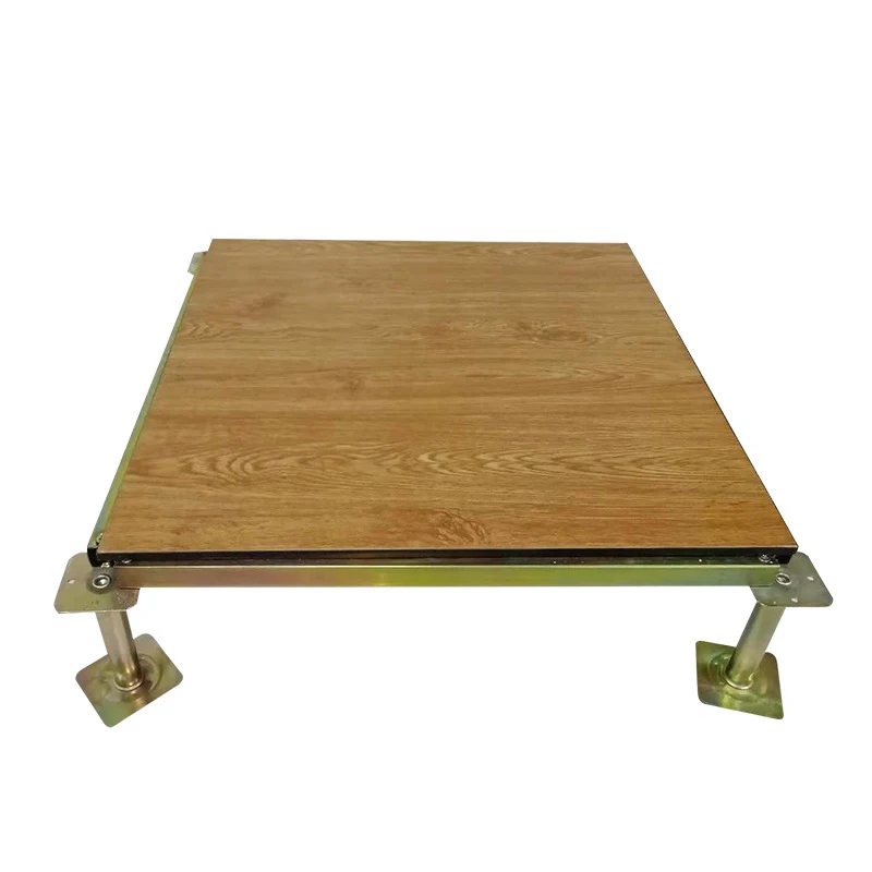 high pressure laminate raised flooring 600x600mm hpl anti static wood core raised access floor tiles
