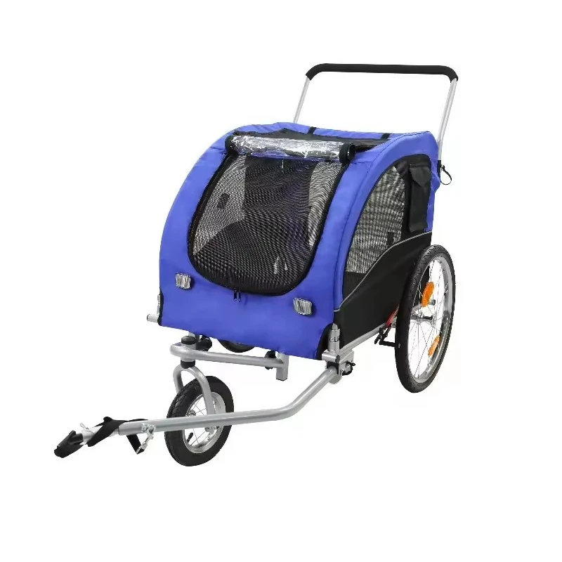 Baby child single or double folding safety 3 wheel large pet bike trailer dog with handle bike bicycle trailer bike for dog kids