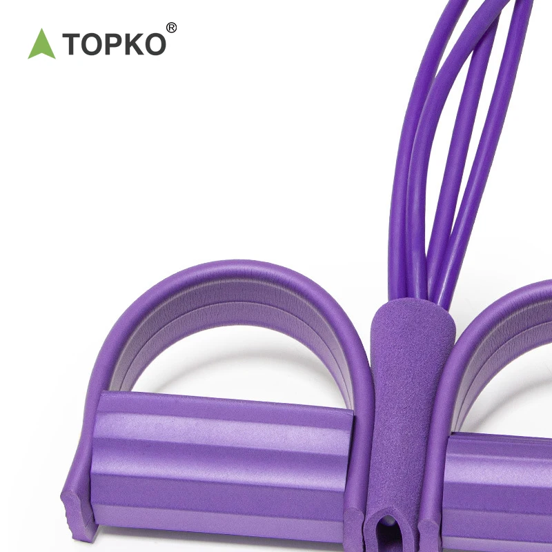 TOPKO Stocked Flexible Tension Bands indoor yoga feet-pedal tension resistance tension bands