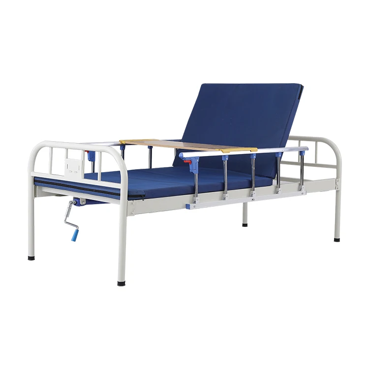 Manufacturers Customized High-Quality Cold Rolled Steel Bed Frame Single Crank Manual Hospital Bed Factory Price For Sale