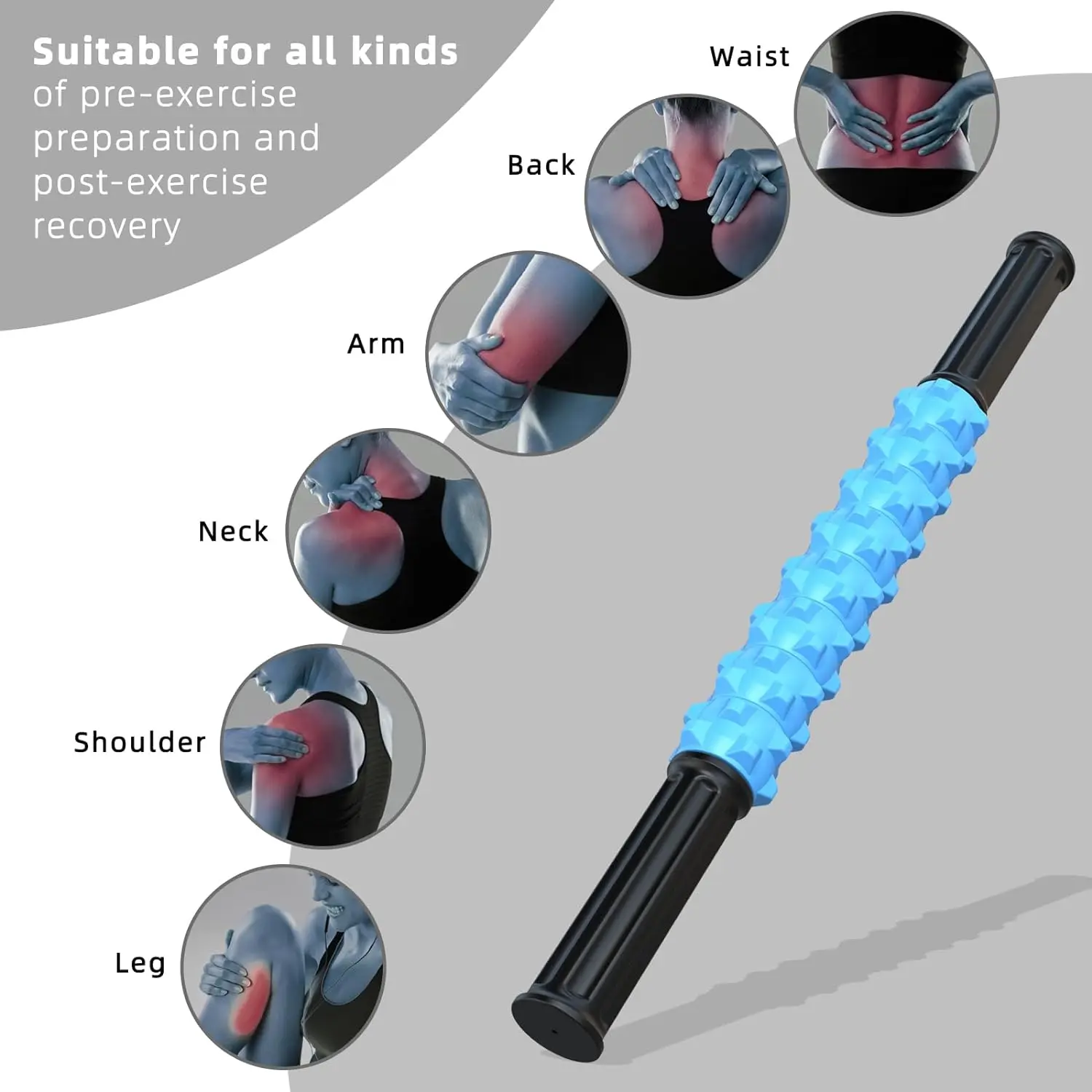 The Better Foam Rollers Stick For Flexibility Muscle Recovery New Design Back Neck Massage Stick