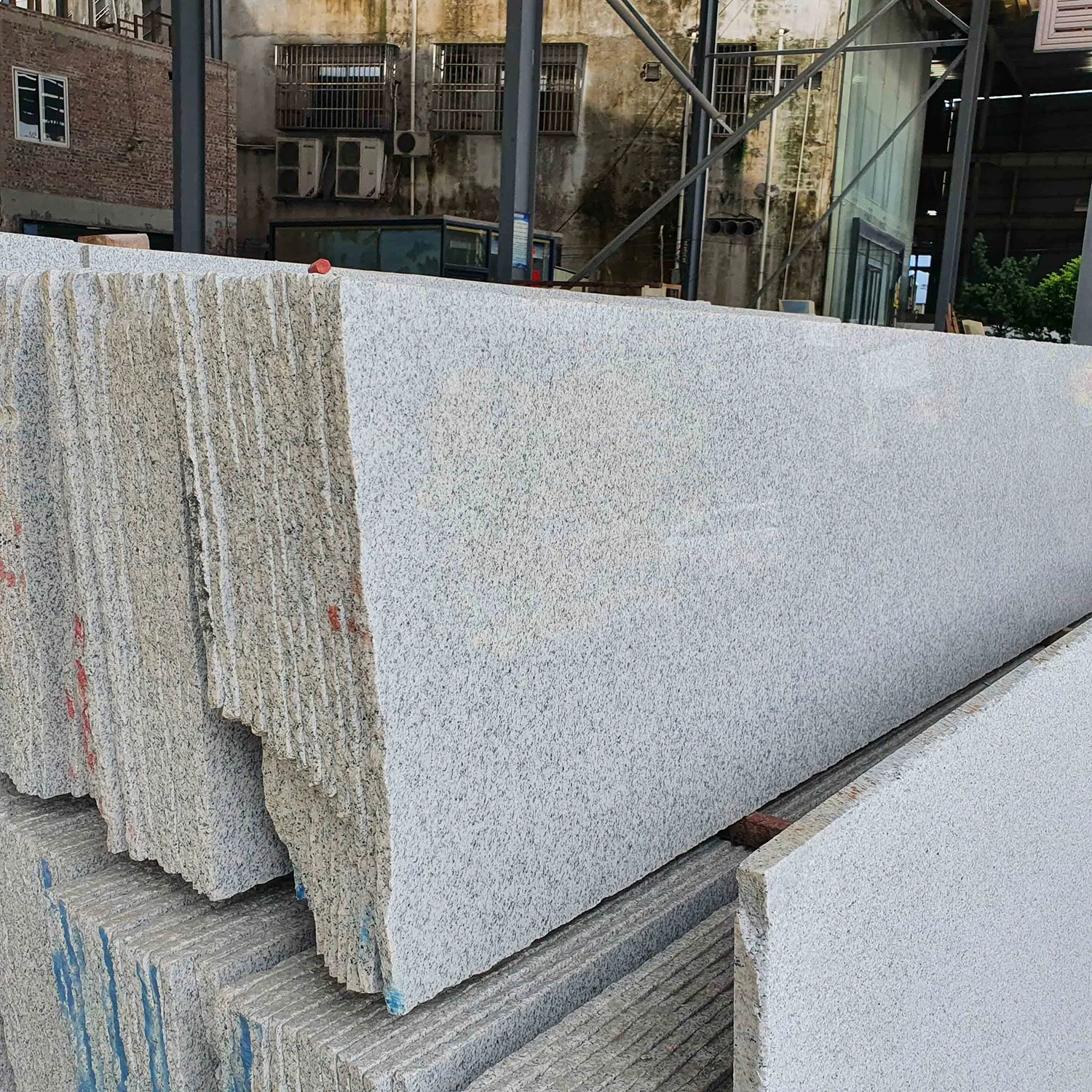 BOTON STONE Chinese Polished Natural Paving Stone Wall Slabs Kitchen Countertop White Granite Tile Floor