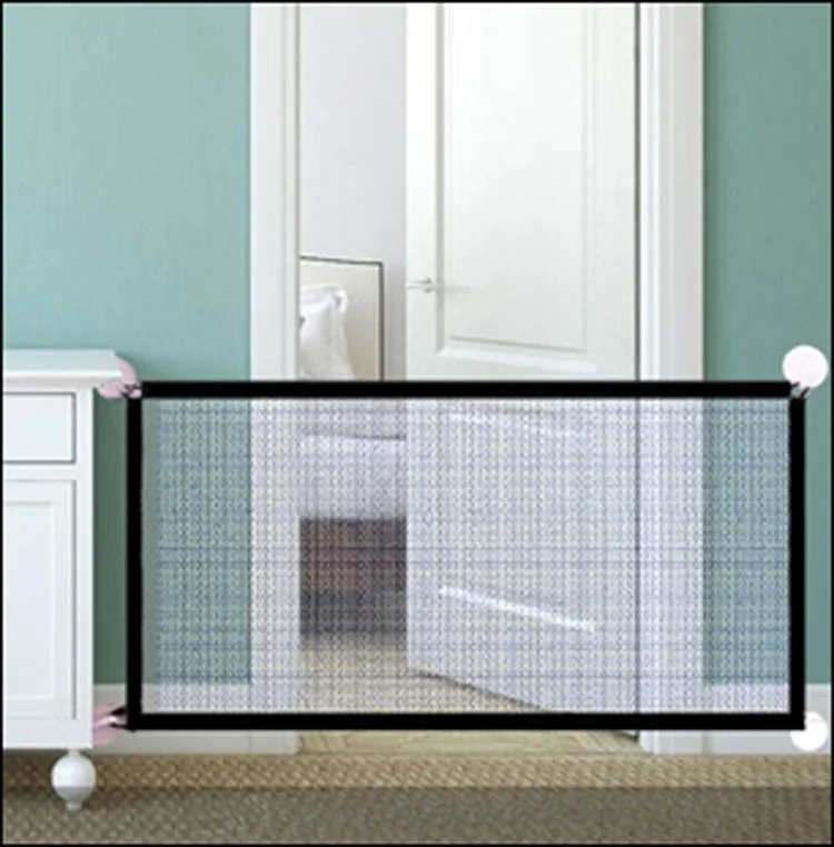 Foldable Safety Pet Dog Fence Magic Enclosure Baby Dog Mesh Gate