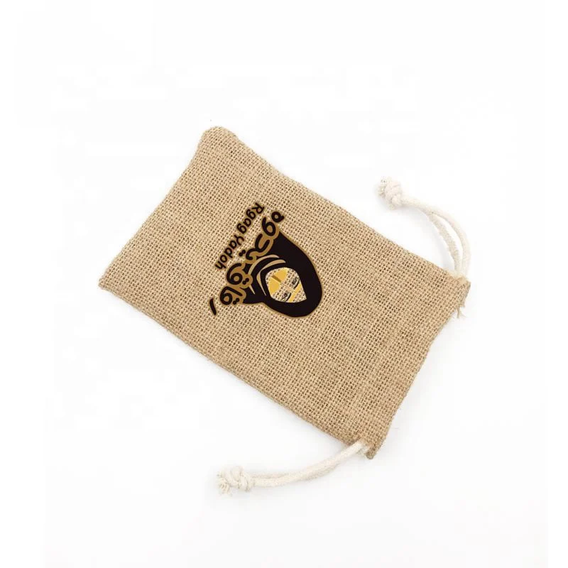 
Linen Hessian Bag Jute Sack Pouch for Coffee Cocoa / Coffee Tea Beans Hemp Pouch 