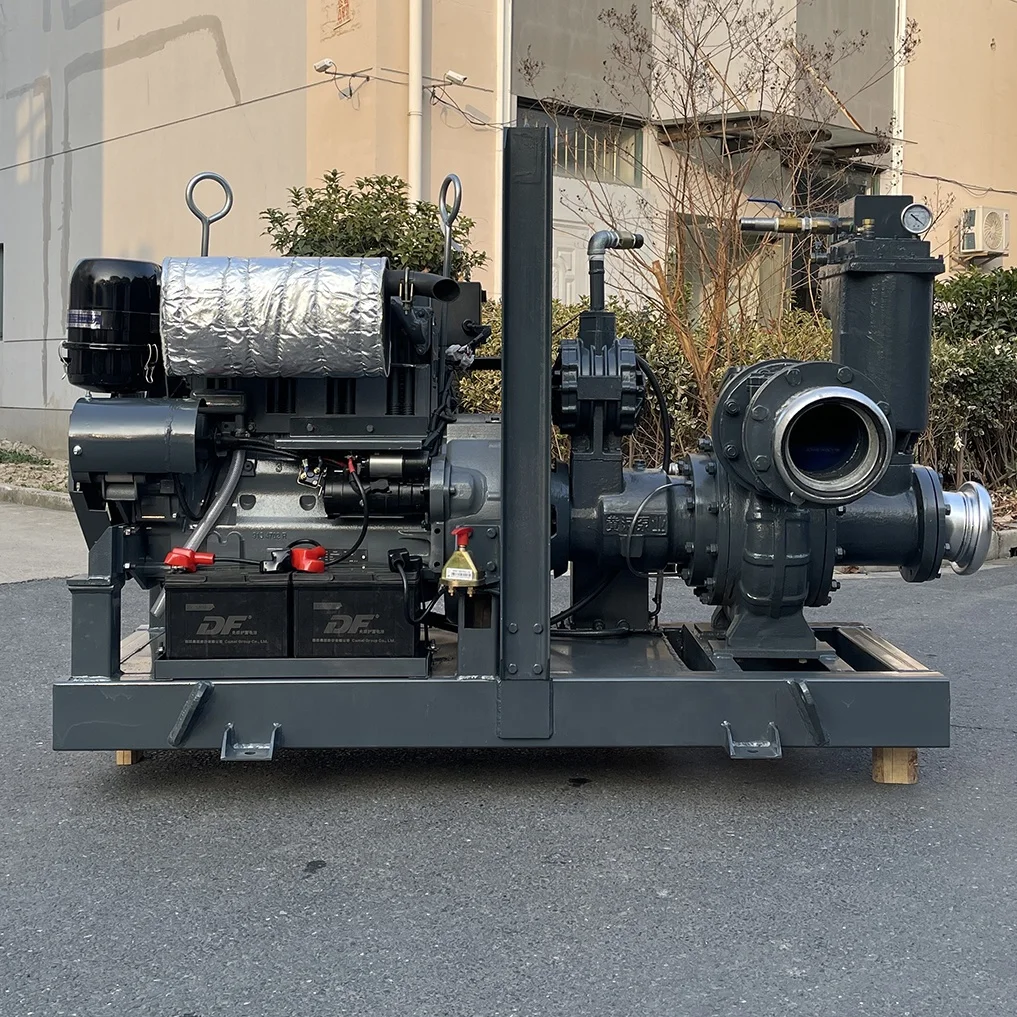 Self-priming depth of 9 meters sewage dredging diesel centrifugal pump