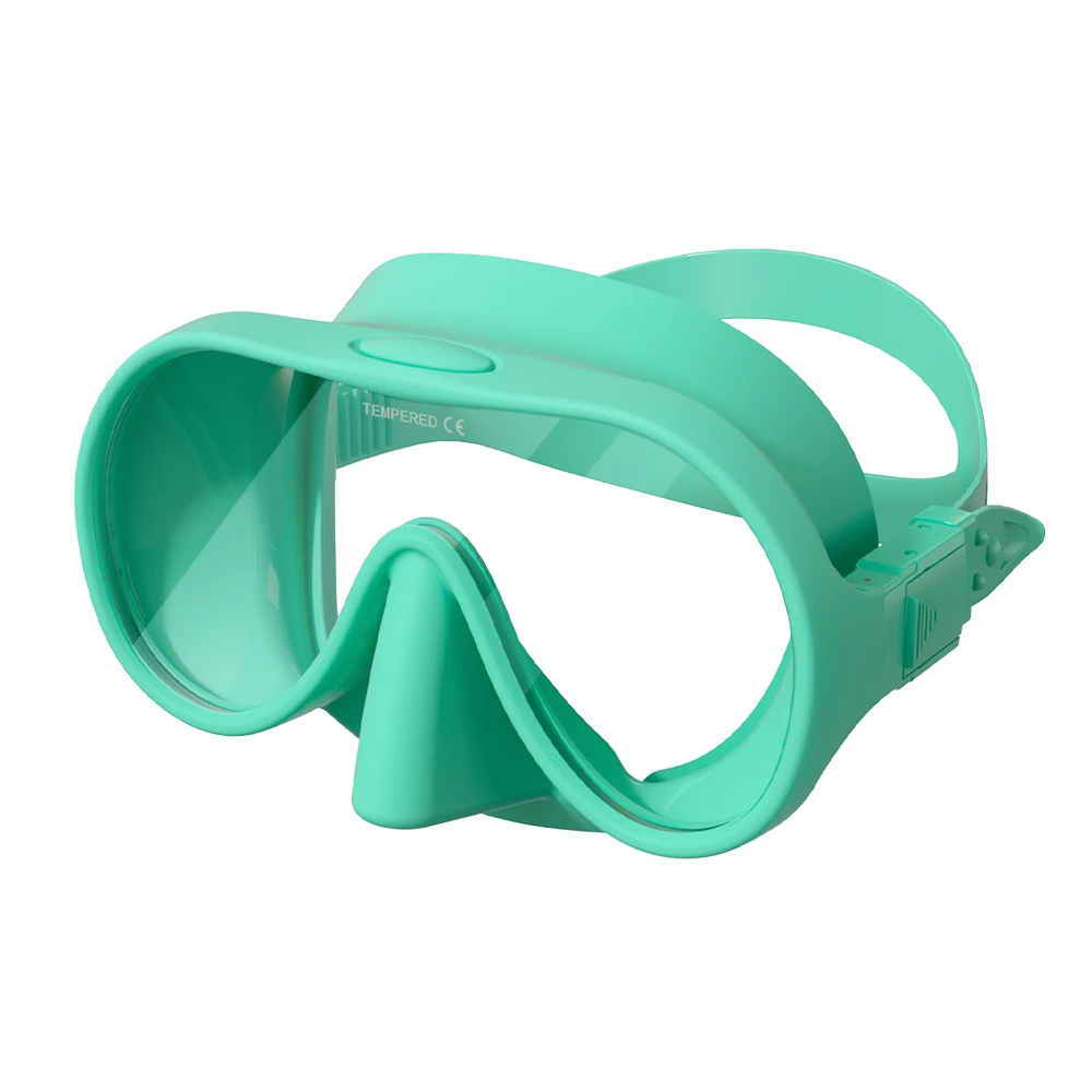 New Professional Frameless Single Lens Silicone Material Scuba Diving Snorkeling Scuba Snorkeling Diving Mask for Adult