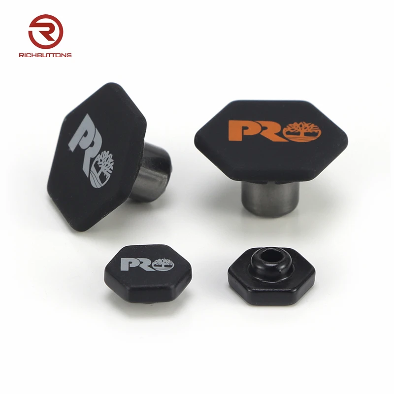 Пользовательский логотип тисненые металлические джинсовые пуговицы и заклепки аксессуары цинковый сплав куртка джинсы для джинсов