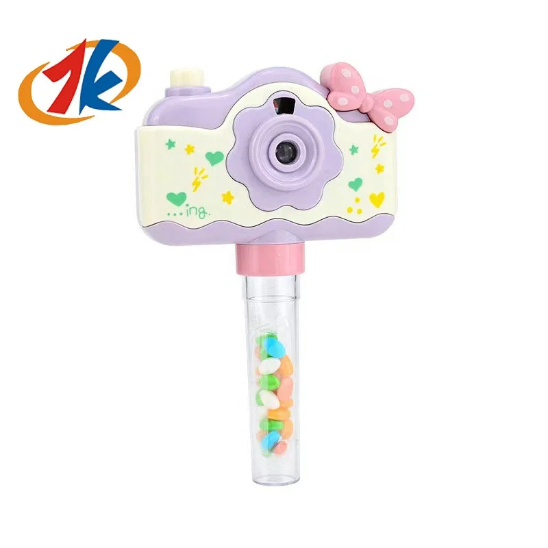 Candy toys for kids Sugar toy cartoon light projection camera toddlers party favor kaleidoscope candies children promotion gift