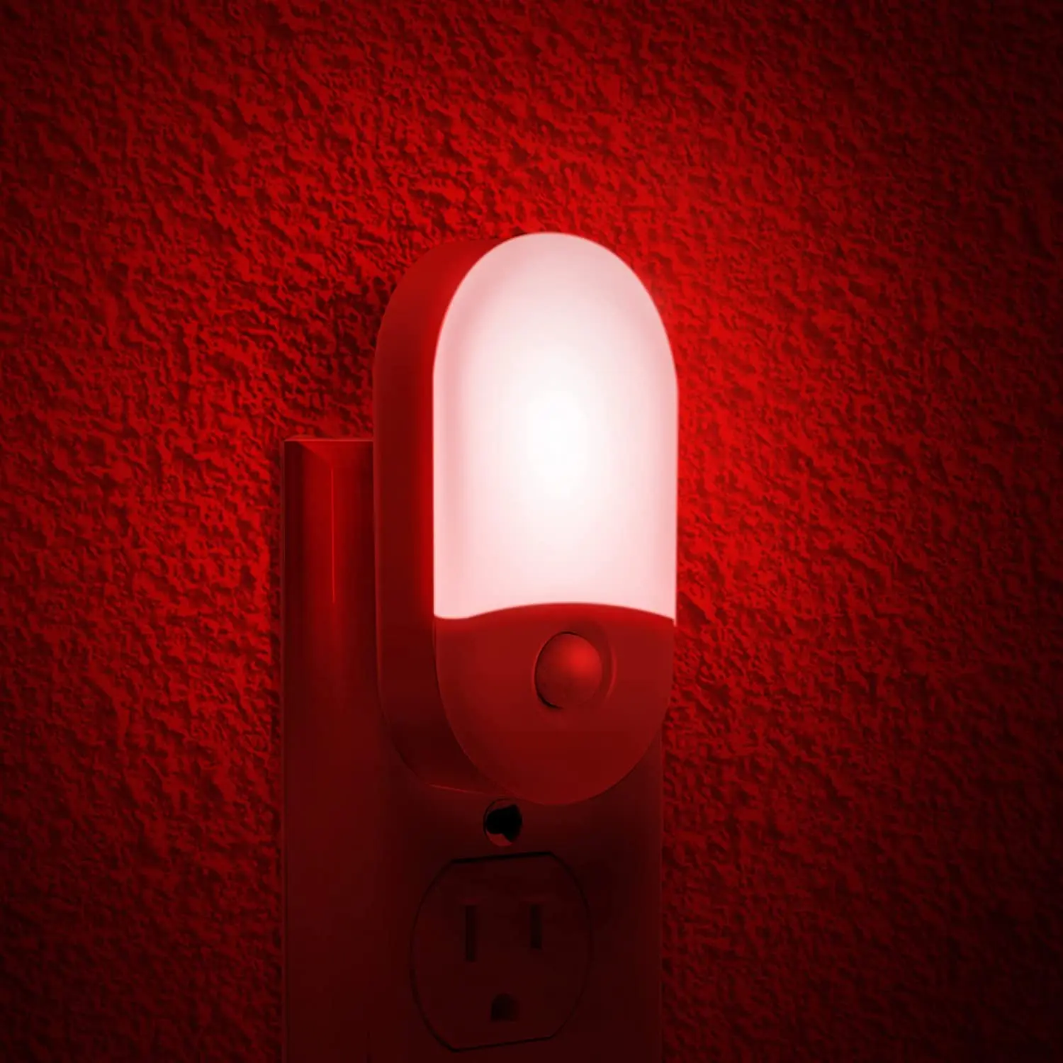 LOHAS Red Color Motion Sensor Nightlights Plug in Night Lighting LED LED Red Motion Sensor Night Lights for Bedroom Corridor