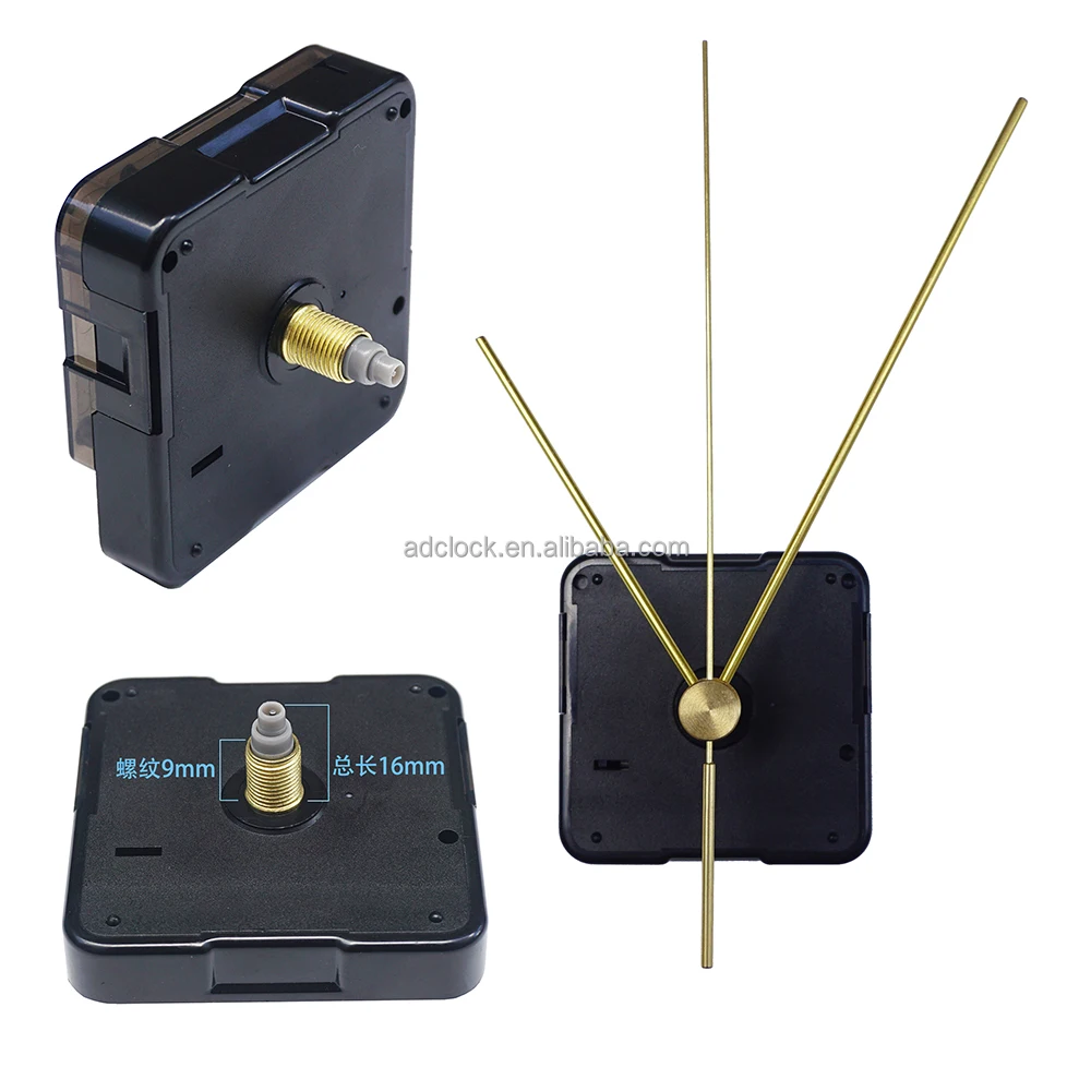 Cylindrical Copper clock needle with silent movement for DIY Clock