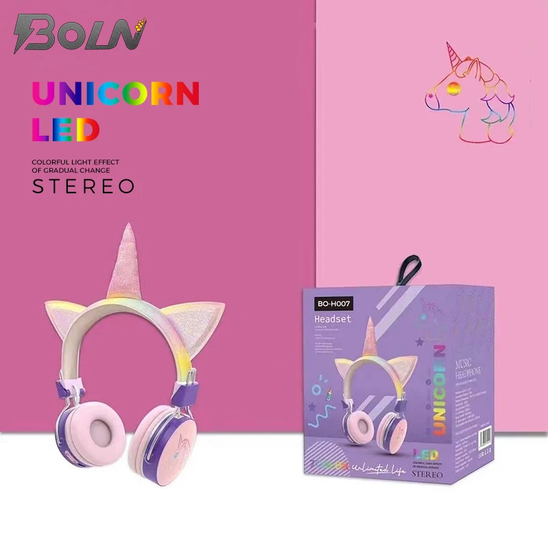 2022 Latest factory direct supply OEM blue tooth headphone wireless headphone cat ears LED Gaming Headset