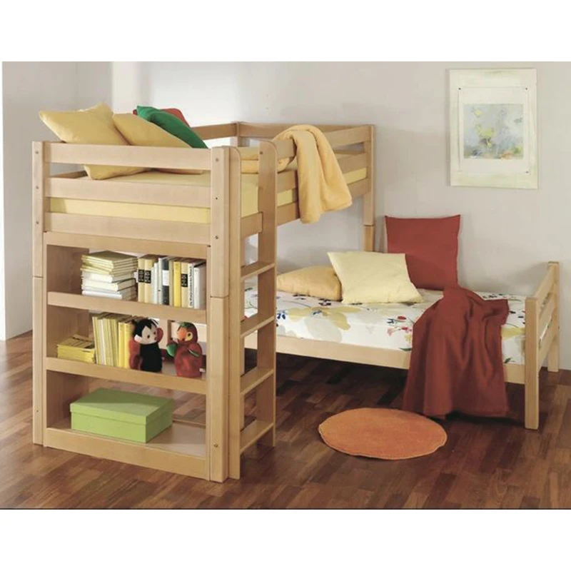 Экономичная деревянная кровать с горкой для продажи