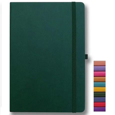 Best Hardcover Notebook with Pen Loop A5 Writing Journal College Ruled Lined Numbered Pages of Premium Thick Paper