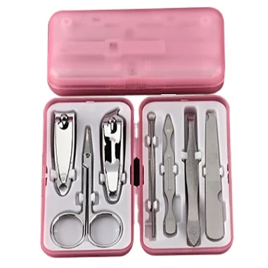 Good Quality Various Colors 7 Pcs Easy and Convenient Pedicure Tools Manicure Set for Daily Life Care 10*5cm 68g