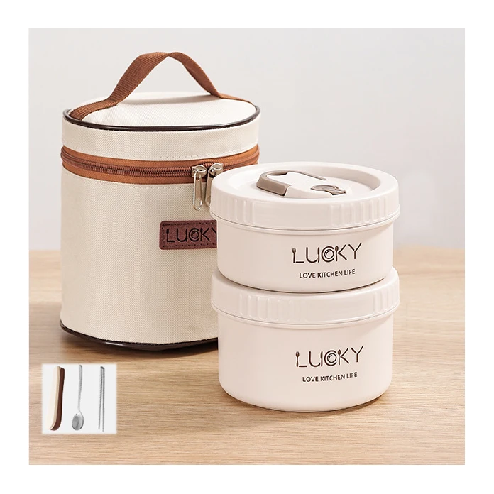 Factory Price Manufacturer Supplier Leak Proof Microwaveable Bento Box Portable Stackable Food Container Storage Lunch Box Bento