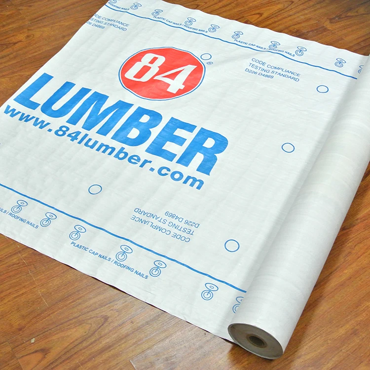 Wind preventing waterproof synthetic roofing Underlayment UV resistance roof felt paper