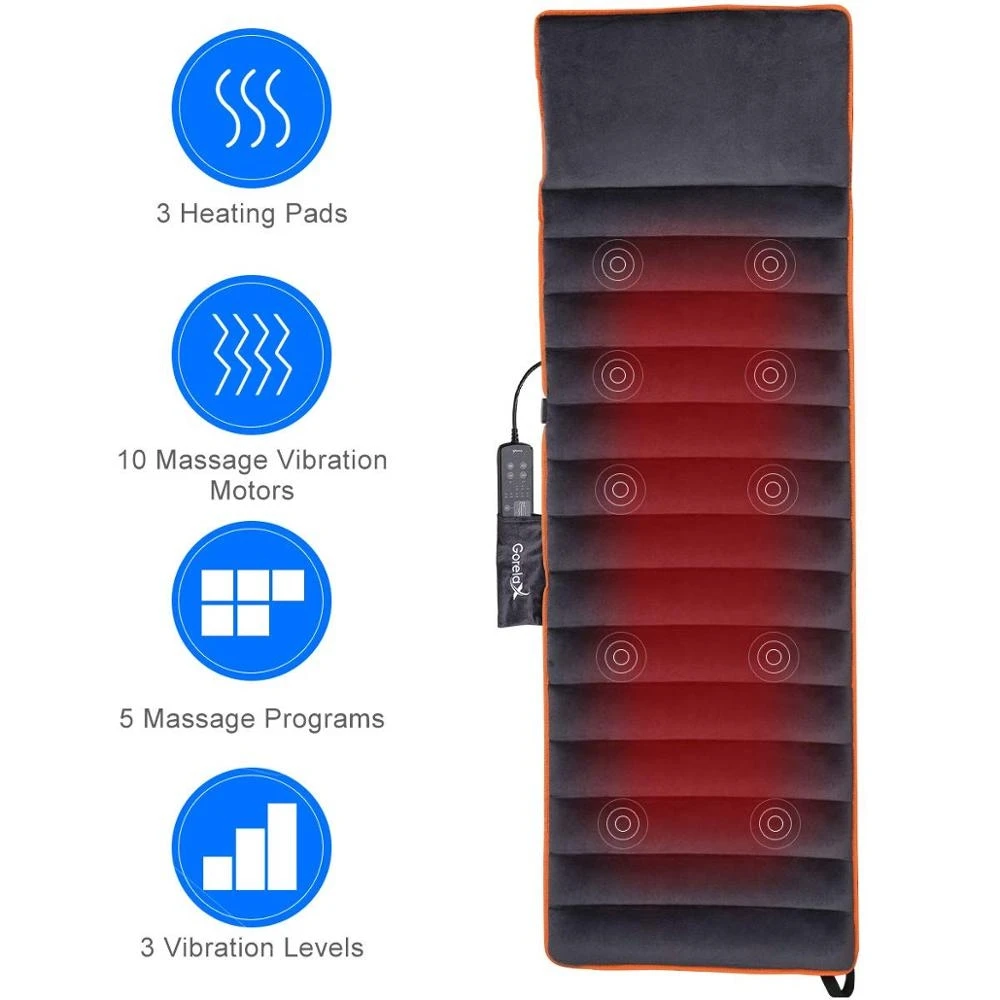 Full Body Vibration Infrared Shiatsu Shiatsu Massage Mat