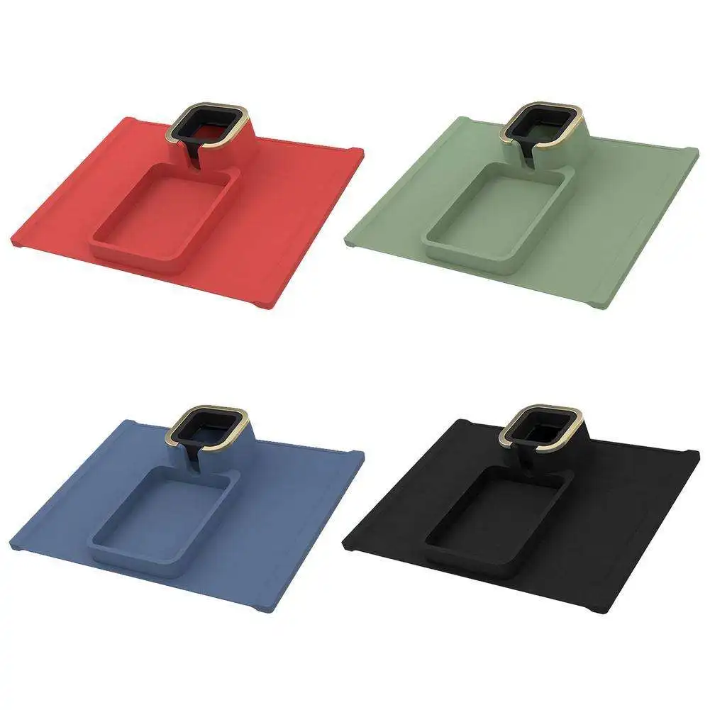 2022 New Hot Deals Food Grade Foldable Waterproof Silicone Tray Table Eating Sofa Armrest Tray Rest Sofa Arm Tray