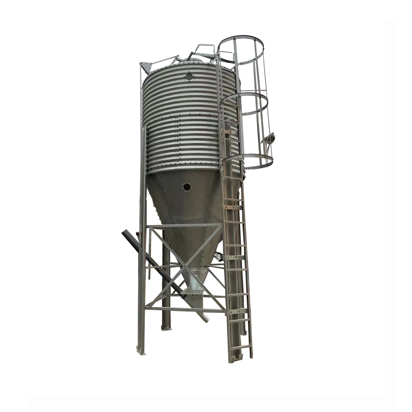 
Factory Supply High-Performance Double-Sided Galvanized Sheet Silo Grain Silo System silo de granos 