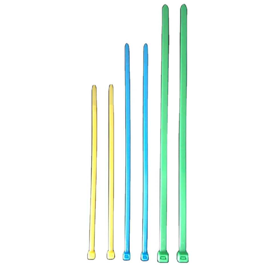 Anhui colorful reusable self lock Nylon cable ties uv resistant nylon zip ties