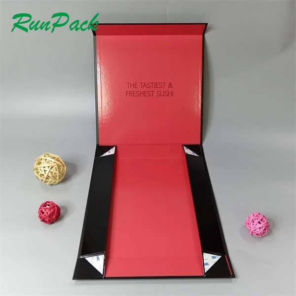 Japanese Sushi packaging lunch box take out Sushi togo take away box black white gift packaging box