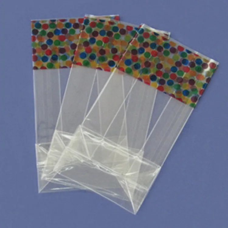 clear BOPP OPP material custom design printing cellophane plastic chocolate bag