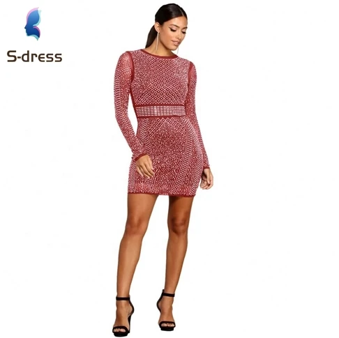 boutique fashion fall clothing sequin girls club party dresses for women
