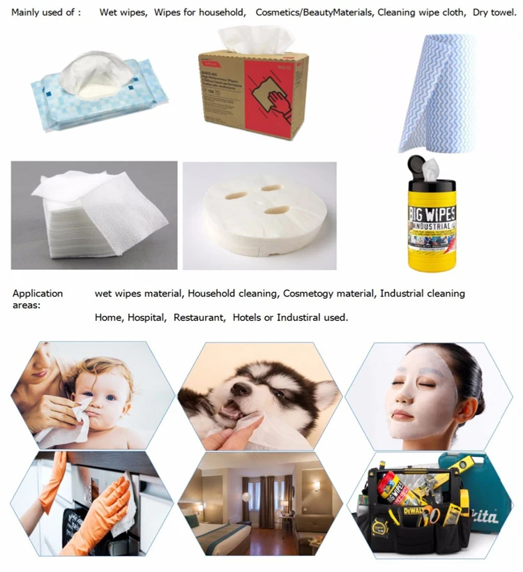 [Фабрика] 30% вискозный 70% полиэстер, параллельное Приклеивание, нетканый материал, рулон, простой нетканый спанлейс