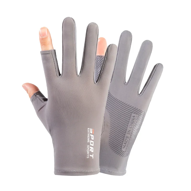 Ледяные перчатки для езды на велосипеде, летние солнцезащитные ветрозащитные противоскользящие мужские перчатки для сенсорных экранов для езды на велосипеде, фитнеса, занятий спортом на открытом воздухе