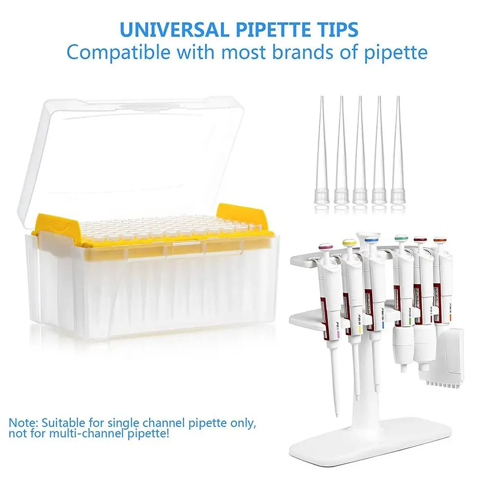 China manufacturer 10ul/10ul-long/200ul/300ul/1000ul/1250ul universal micropipette tips bulk lab universal pipette tips