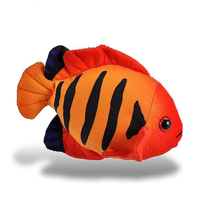Striped fish plush toy carp sofa cushion Festival gift tease cat doll Festival funny dollhigh quality custom stuffed animals